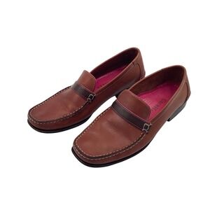 Womens Cole Haan Pumps Shoes Leather Loafers Slip On Flats 5 B Brown India